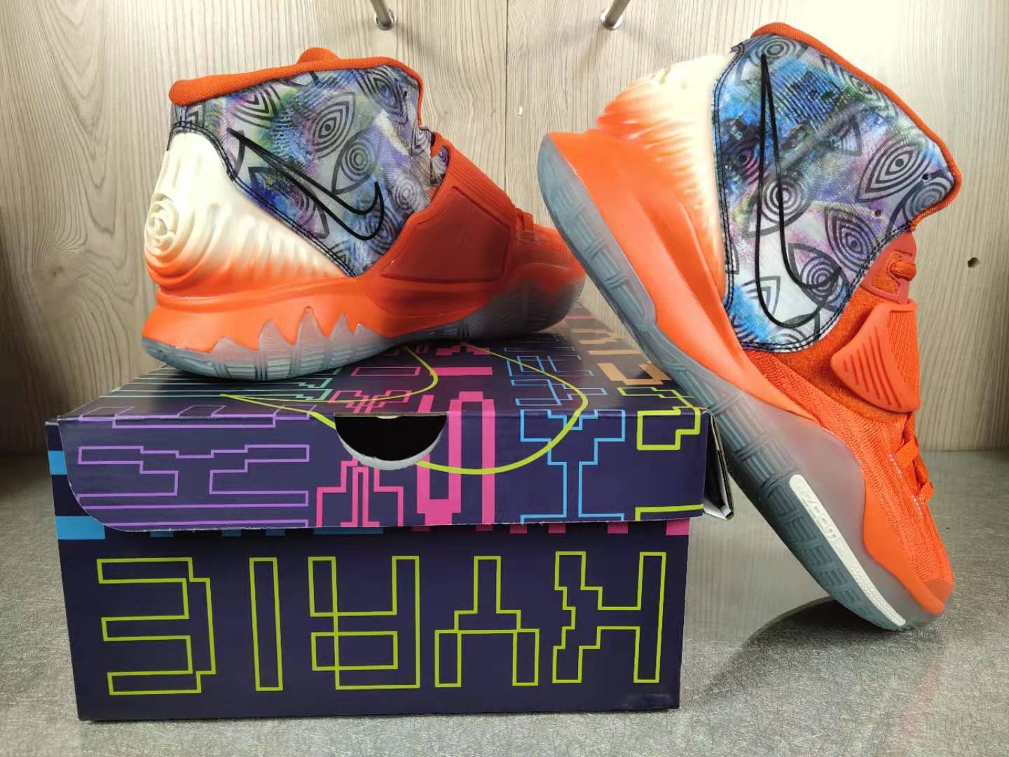 2020 Nike Kyrie 6 Orange Blue White